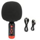 thumbnail image 1 of Micrófono Bluetooth, micrófono de Karaoke inalámbrico de mano recargable con luz LED para fiesta, coche, PC, teléfono móvil, negro, 1 of 5