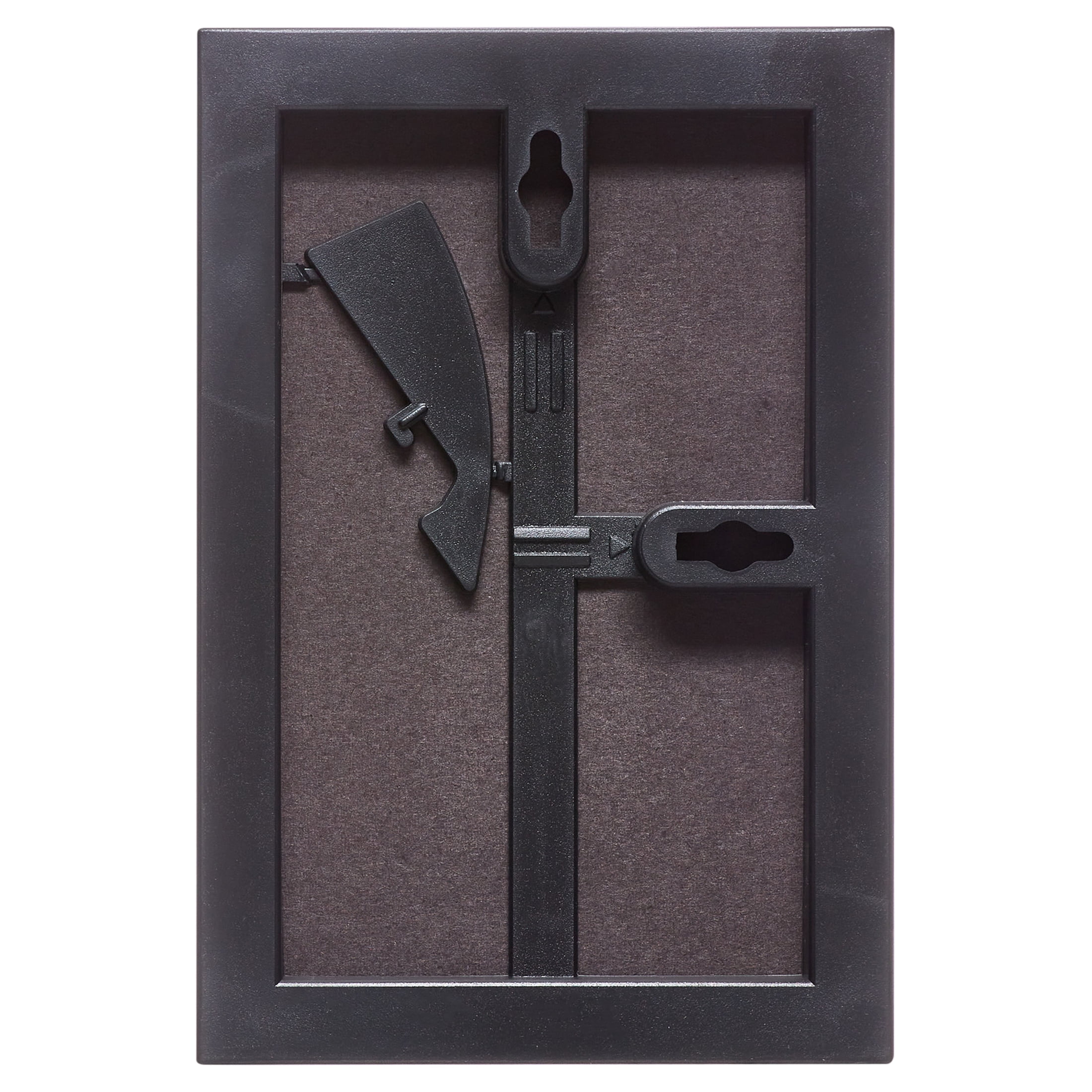 Mainstays 4 x 6 Picture Frame, Black, Front Loading, Wall or Tabletop Display, Set of 6