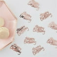 thumbnail image 3 of Teissuly Rose Gold Happy Birthday Party Table Confetti - Happy Birthday Confetti Rose Gold Glitter Confetti Table Circle Star Confetti for Birthday Party Holiday Decoration, 3 of 3