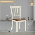 thumbnail image 2 of Gymax 4PCS Wooden Dining Side Chair High Back Armless Home Furniture White, 2 of 6