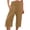 513_Khaki, variant on Jxximdong Capris Pants for Women, Solid Color Drawstring Cotton Linen Casual Pants Leg Drawstring 7 Points Casual Pants, Black Women's Cropped Pants