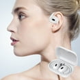 thumbnail image 4 of Open Ear Headphones, 0.23oz Ultra-Light Comfortable Wireless Earbuds, 0.6mm Thinnest Earhooks, Bluetooth 5.4, Clear Audio, 30 HRS Playtime, IPX5 Waterproof Earphones with Mic,Write, 4 of 6