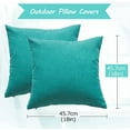 thumbnail image 4 of SHANNA 18" x18" Patio Tent Green Polyester Square Decorative Pillow Cover, Waterproof (4 Count), 4 of 12
