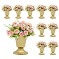 thumbnail image 2 of 10X Gold Wedding Centerpieces Vases Mini Metal for Party Anniversary Homewarming, 2 of 7