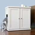 thumbnail image 2 of The Refined Feline Refined Litter Box Deluxe, Large, White, Modern Style, 2 of 5