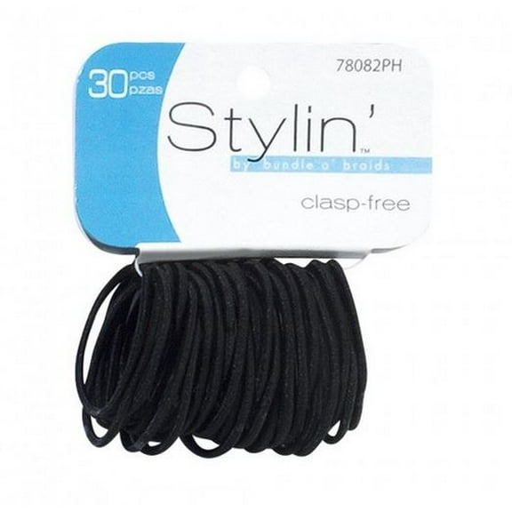 30Pk Ponyholders, PartNo 78082PH [30CT], by Shalom International, Hair Care, Sha