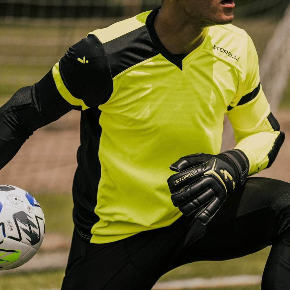 Lightweight Soccer Jersey Shirt Storelli ExoShield Gladiator Goalkeeper Jersey Padded Elbow Sleeves