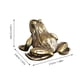 thumbnail image 4 of Figura de rana en miniatura, decoración de rana de latón Vintage, estatua de rana, adorno de latón de escritorio, 4 of 5