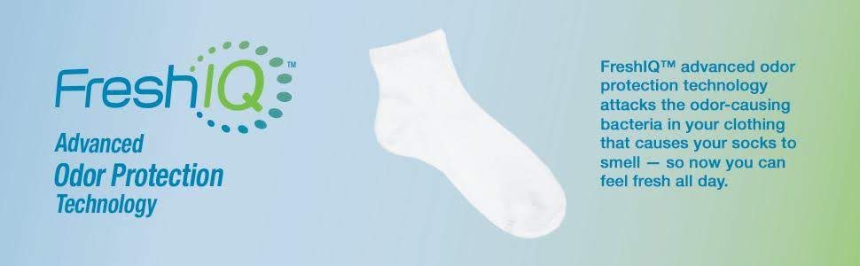 Hanes Men's 48-Pack FreshIQ Cushion Ankle Socks: Black, (Shoe Size: 6-12 / Sock Size: 10-13) (Fresh IQ Advanced Odor Protection Technology, Extra-Thick Cushioning / Reinforced Heel & Toe: 186V12 - image 2 of 2