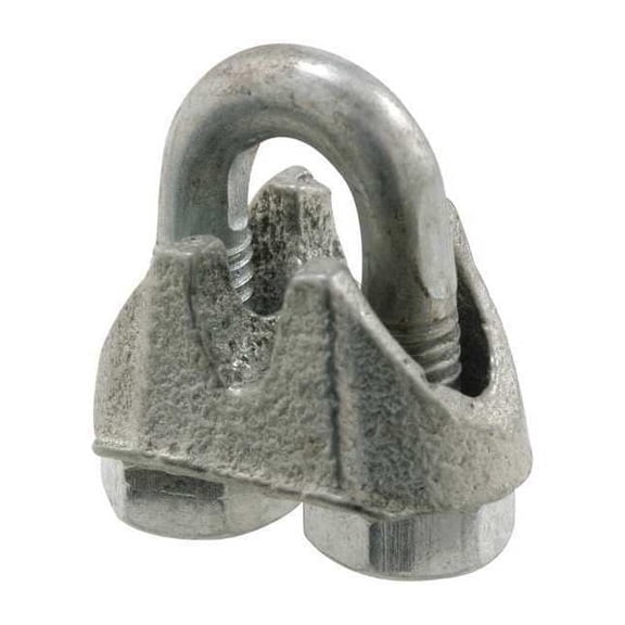 Prime-Line GD 12251 Garage Door Cable Clamps, 1/16 Galvanized,(Pack of 2)