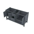 thumbnail image 3 of Alya Bath Wilmington 59"W Wood Double Vanity with No Top in Gray Finish, 3 of 3