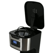Better Chef 12-Cup Programmable Coffee Maker in Black with Stainless Steel Accents