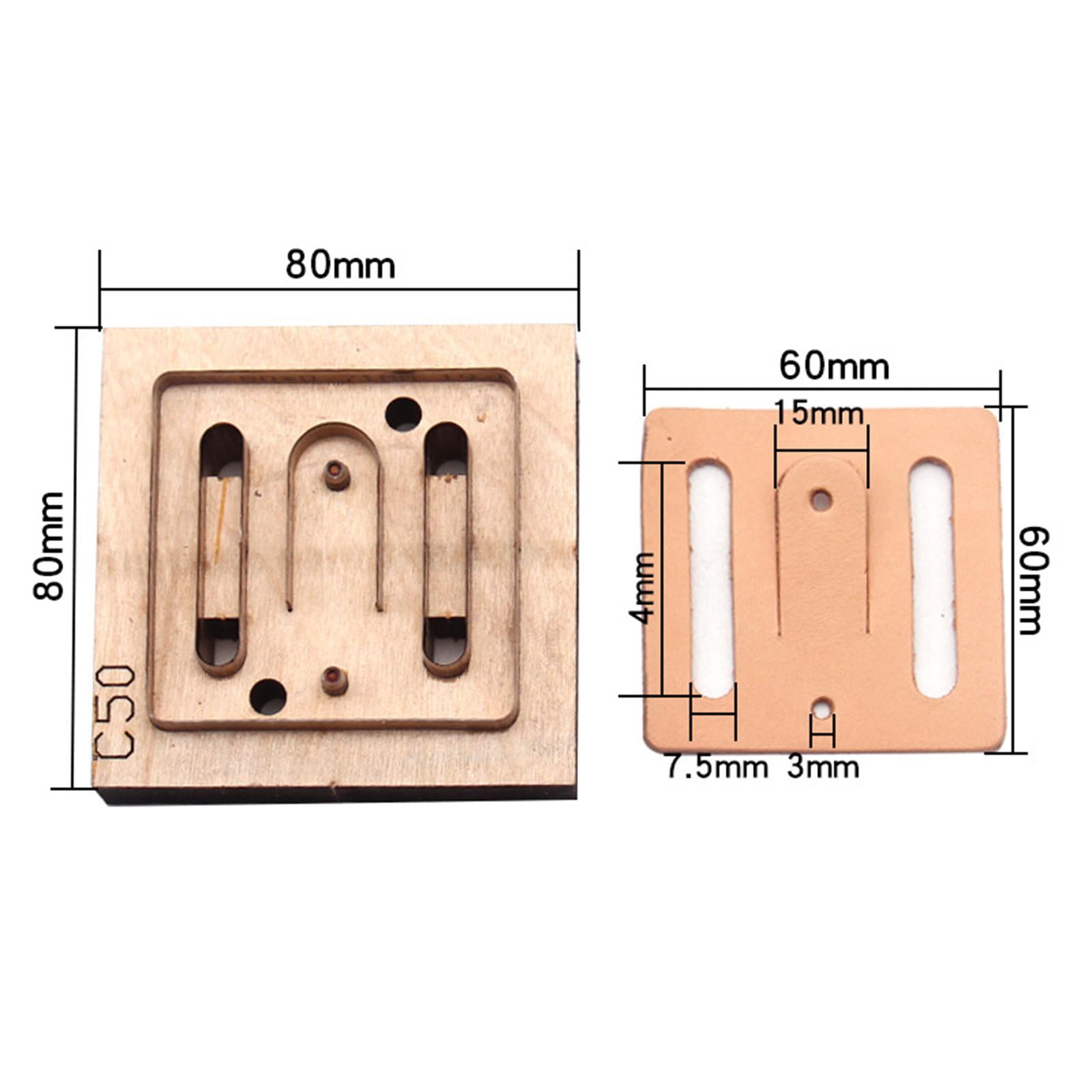 Leather Craft Cutting Die Hollow Template Stencils Jewelry Punch Tool for DIY Making, Leathercrafts, Belt Buckle, in, Scrapbooking