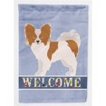 thumbnail image 1 of Carolines Treasures CK3668CHF Papillon Welcome Flag Canvas House Size, 1 of 4