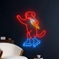 thumbnail image 2 of Handmadetneonsign Dog Roller Skate Neon Sign, Dog Eating Ice Cream Neon Art Decor, Dog Pet Wall Decor, 2 of 5