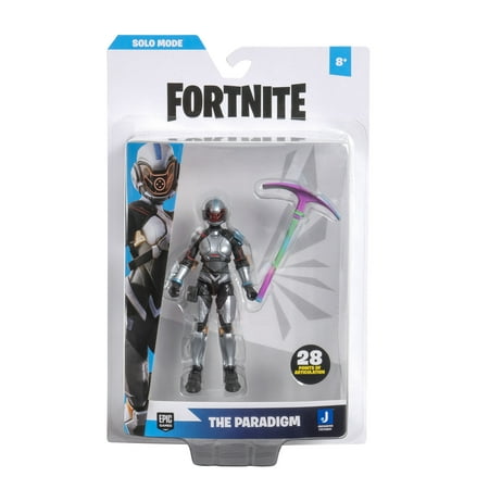 Fortnite FNT0800 4" Solo Mode Core Figure Pack-Paradigm with Harvesting Tool