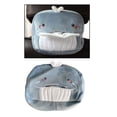 thumbnail image 3 of Caja de pañuelos para coche con banda elástica y animales de peluche, ideal para el respaldo del asiento. ballena azul, 3 of 6
