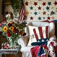 thumbnail image 6 of Fwttom 4Th of July Decorations, 4Th of July Cushion Covers Star Flag Patriotics Cushion Covers 4Th of July Decor for for Sofa Bedroom Home Decor, 6 of 6