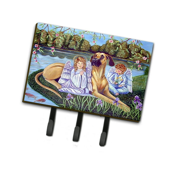 Carolines Treasures 7507TH68 Angels with Great Dane Leash or Key Holder Triple multicolor