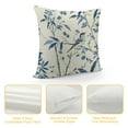 thumbnail image 4 of Nawypu Navy Blue Floral Pillow Covers  Watercolor Flower Bird Decorative Throw Pillows Outdoor Blue and White Spring Square Cushion Cover for Home Couch Sofa Bedding, Set of, 4 of 5
