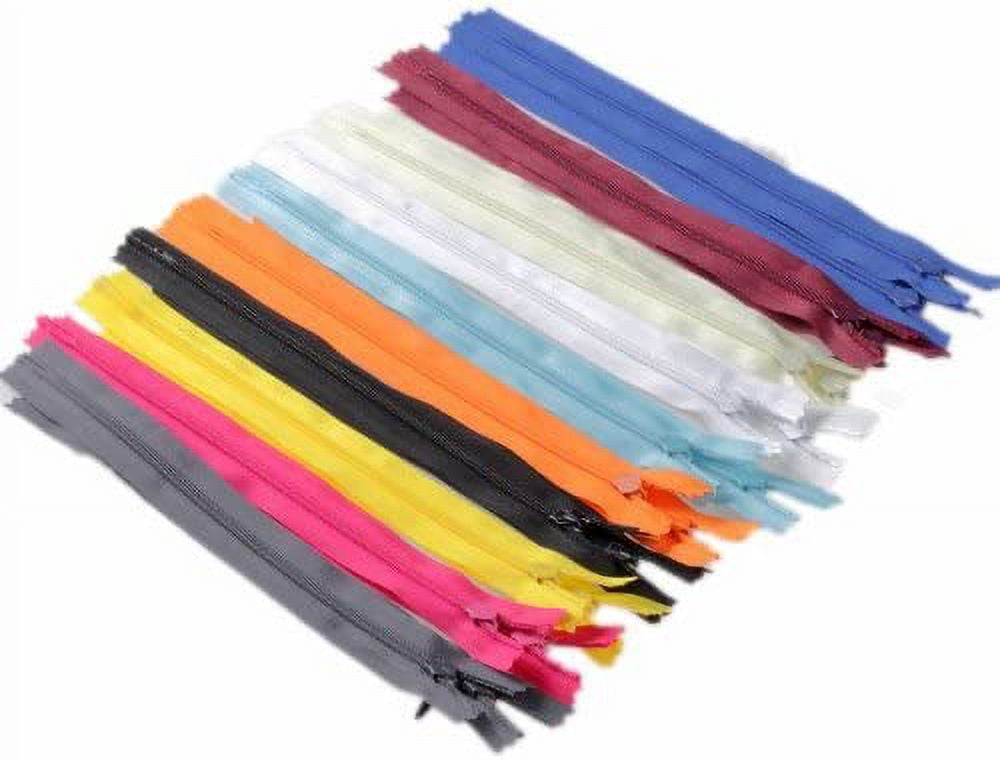 5 X 20pcs 9 Inch Assorted Color Invisible Zippers Closed Clothes Sewing Craft