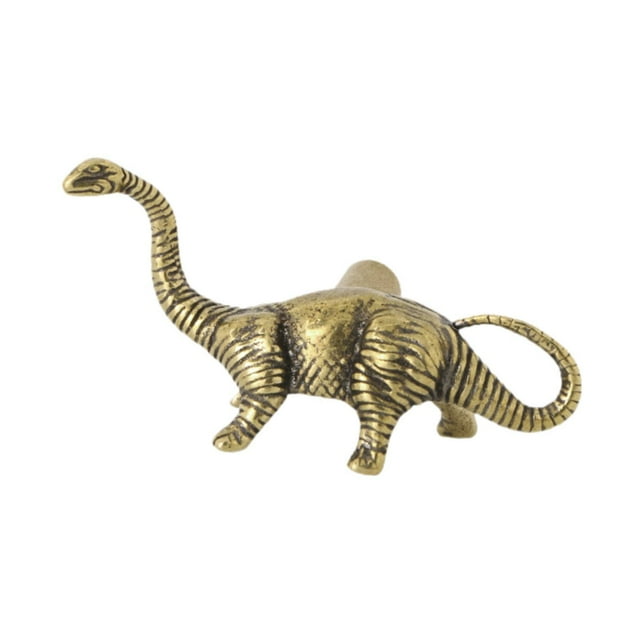 serony Petit Dinosaure Poignée de Porte d'Hôtel Cuisine et Fiable : Poignée Créative Tiroirs Poignée de Porte en Laiton Or