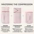 thumbnail image 4 of Space Saving Roll up Compression Bag 19.7X9.4 Inches, Self-Compressing Storage for Comforters, Travel, Closet, Wrinkle-Free Blanket Organizer, Reinforced Handles, No Pump, 50*34 Cm, 4 of 5