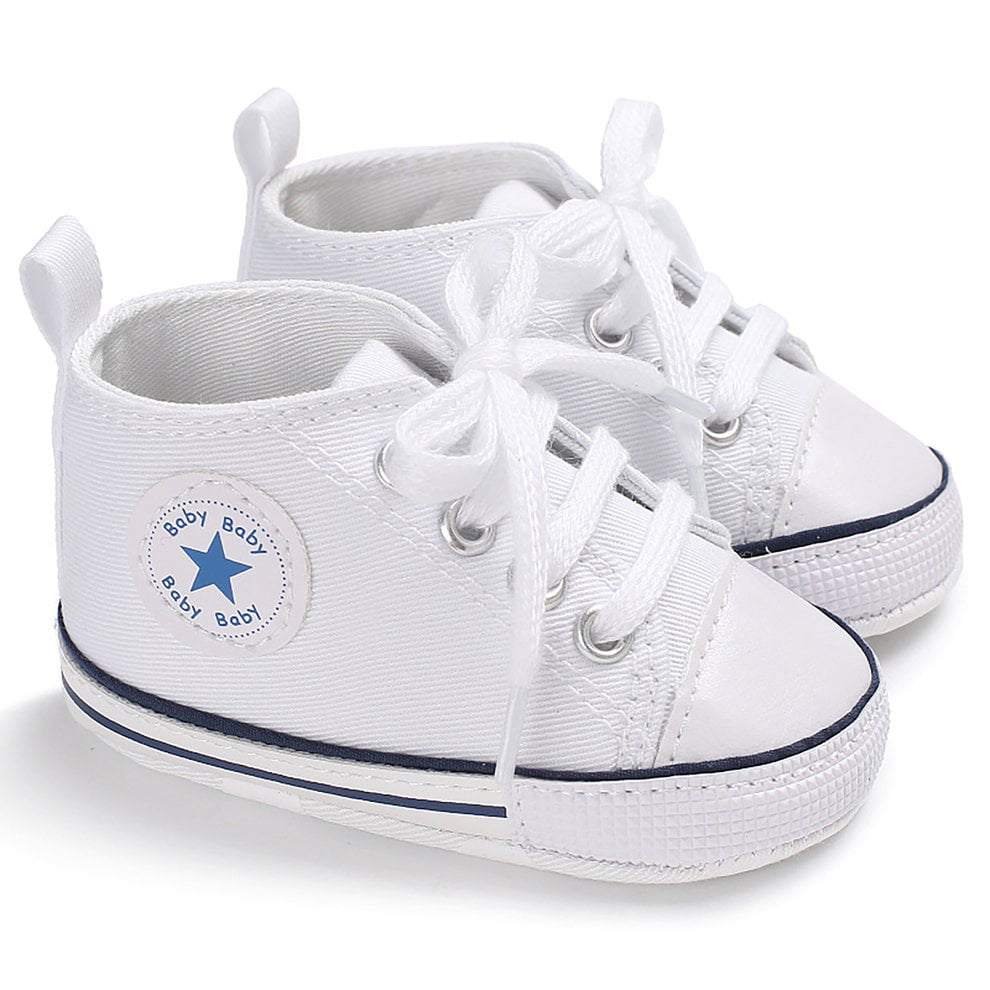 baby boy white walking shoes