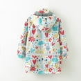thumbnail image 6 of Raincoat For Girls Hoodies Outwear Cartoon Rain Hooded Dungarees Waterproof 211Y Boys Raincoat Kids Print Windproof Children Girls Coat Clothes Trench Girls Rain Wear, 6 of 8