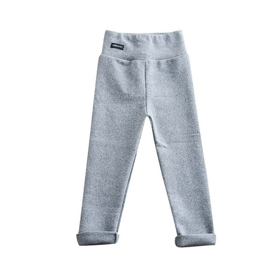 EnJoCho Toddler Baby Girls Winter Warm Cotton Fleece Lined Leggings Thick Thermal Pants Footless Tights Skinny Leggings Girls Cropped Flare Jeans
