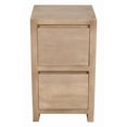 thumbnail image 2 of Argyle 2-Drawer File Cabinet Modern Light Ash Ivory Finish Reclaimed Solid Wood, 2 of 5