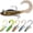 B1-3.5",0.5oz, variant on Easy Catch Pre-Rigged Soft Lures,  Vibrating Swim Action and Trembly Sinking Move for  Bites, Amazing Soft Swimbait for Family Fishing, Fishing Lures for Bass Trout Crappie Walleye