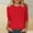Red, variant on Hot days, bold styles Olyvenn Women's Casual 3/4 Sleeve T-Shirt Crew Neck Cute Tunic Tops Basic Tees Blouses Loose Fit Pullover 2025 Dressy Trendy Army Green XXXXL