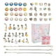 thumbnail image 1 of Suministros para hacer joyas, 63 piezas para hacer pulseras con dijes, cuentas para hacer pulseras, cuentas para hacer joyas, optimizadas para la excelencia, 1 of 9