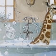thumbnail image 5 of Orinice Giraffe Bathtub Bubbles Bathroom Decor Set Multi Size Colorful Luxurious Graphic Print Polyester Fabric Fashion Bathroom Decor Sets with Hooks 100% Polyester Shower Curtain for Bathroom, 5 of 7