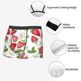 thumbnail image 6 of Disketp Strawberry1 Men'S Boxer Briefs,Soft And Breathable Cotton Underwear With Comfortflex Waistband, 6 of 8