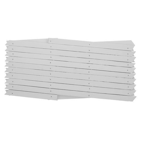 MIPCASE 1Pc Expandable White Wooden Fence for Plant Climbing and Garden Decor
