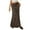 A-Coffee, variant on Women's Drawstring High Elastic Waist Long Skirt A Line Solid Slim Fitted Casual Long Skirts A-Olive Green