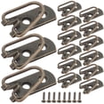thumbnail image 1 of UPOUART 15Pcs Heavy Duty Picture Hanging Hardware with Brass Metal D Rings and Screws for Secure Frames, 1 of 6
