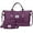 Dark Purple, variant on Gynky Travel Duffle Bag Set 2 Pack Weekender Bags for Women with Shoe Compartment Carry On Overnight Gym Duffel Bags with Wet Pocket Hospital Bags for Labor and Delivery