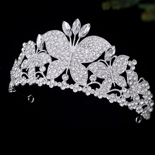 OHOIOLLA Tiara De Novia Con En Metal Plateado Para Y Sofisticada