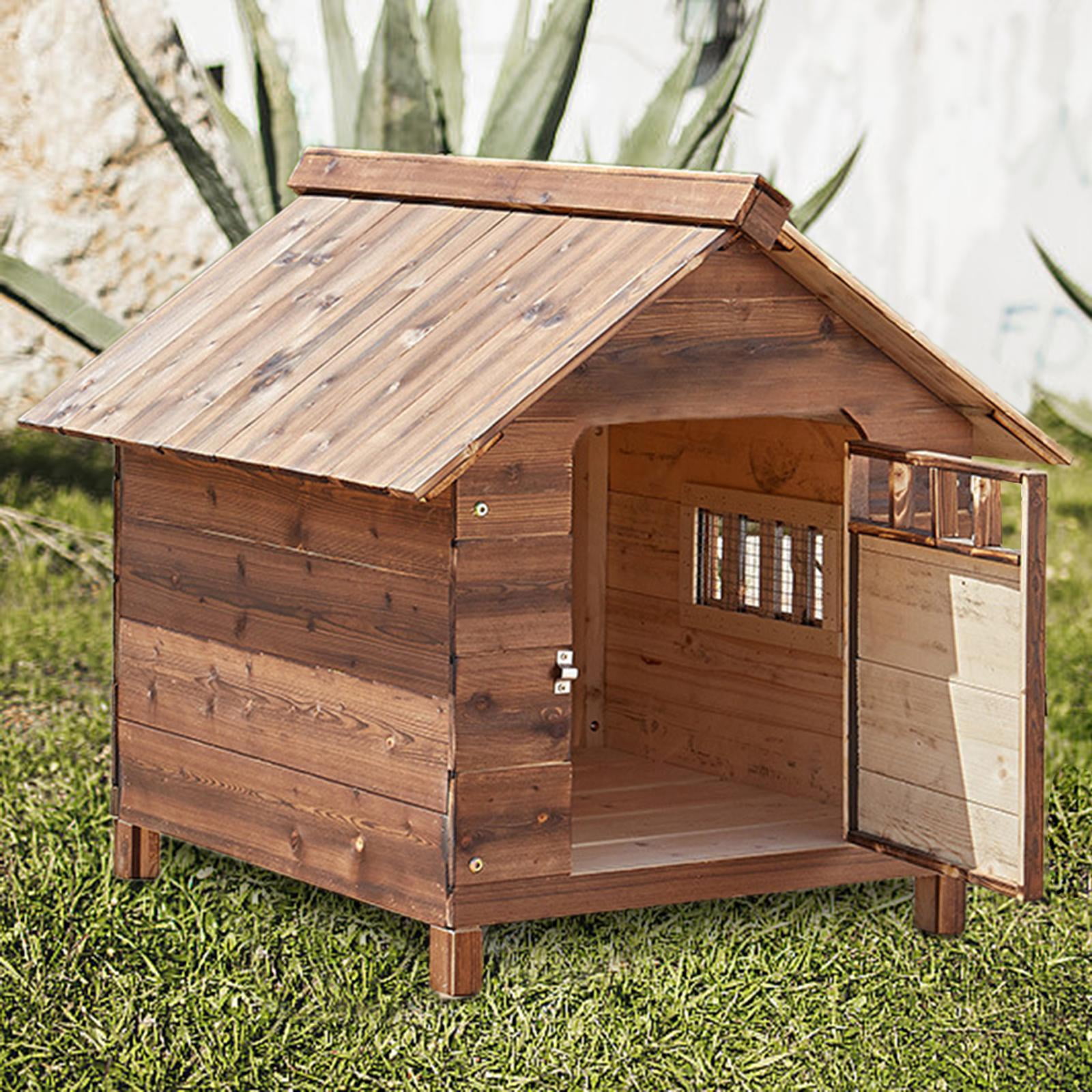 Stgfyxgs Dog Kennel House Pet House Minimalism Rainproof Breathable Washable Universal Easy Assembly Wood Dog Nest Pet Room for Winter S