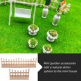 thumbnail image 3 of Minkissy 1 Set Simulated Fences Beige Pine Wood Square for Indoor Decoration, 3 of 5