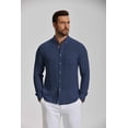 thumbnail image 4 of COOFANDY Men' Casual Shirts Button Up Shirt Linen Summer Beach Wedding Outfit for Men, 4 of 6