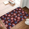 thumbnail image 4 of Gukieu American Stars1 Print Dust-proof Floor Mats, Water-absorbent and Non-slip Flannel Door Mats 16x24in, Home Decoration Suitable for Kitchen, Bathroom, Garage, 4 of 7