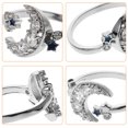 thumbnail image 3 of Miangastore Bague à la Mode en Alliage d'Argent 1Pcs 0.8x0.8in, 3 of 8