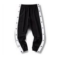 thumbnail image 1 of serony Basketball training pants, ice silk button up pants, breasted sweatpants, 1 of 2