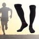 thumbnail image 3 of EeaseMX Calcetines de compresión profesionales para hombre, hasta la rodilla, a rayas, elásticos, para deportes al aire libre, correr, viajar (negro, talla S/M), 3 of 7