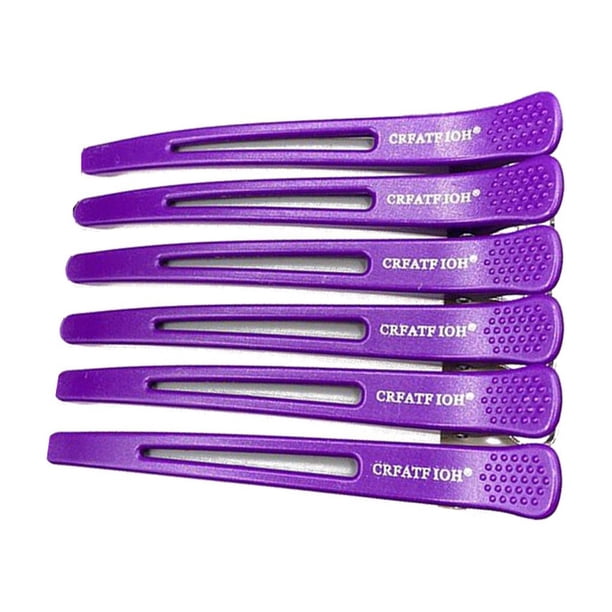 Pinzas fijas Soidarity 6 piezas decoración para cabello Violeta