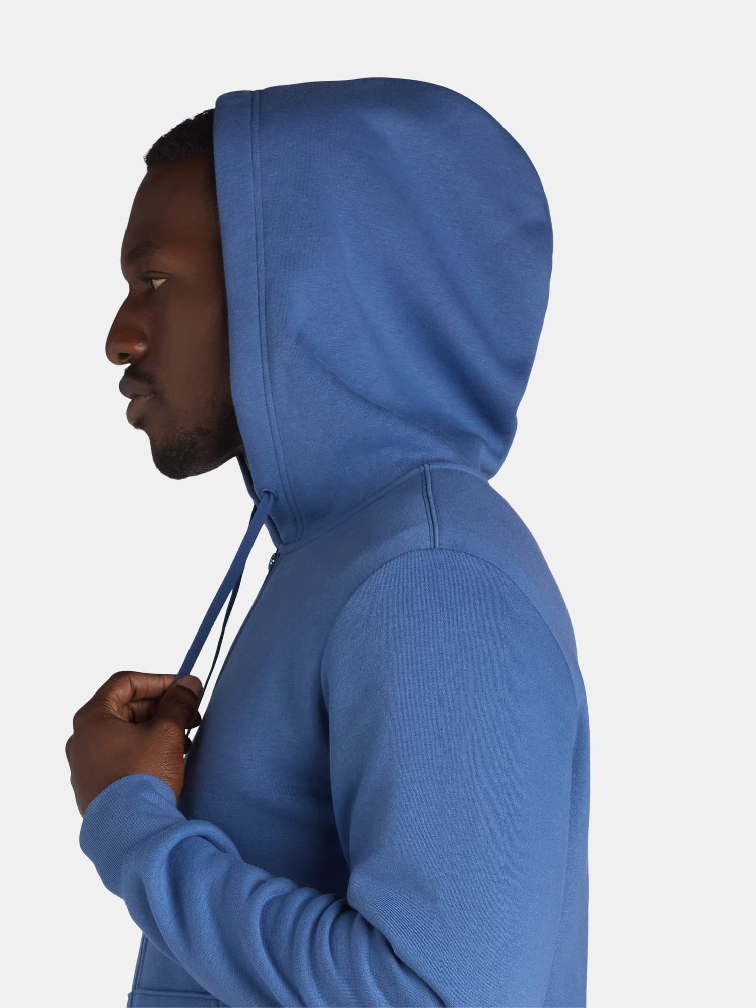 Athletic Works Men's and Big Men's Zip Up Fleece Hoodie Sweatshirt, Sizes S-5XLT